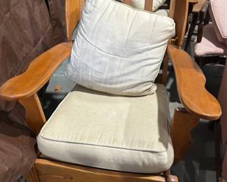 Two chairs (2nd one is pictured behind).