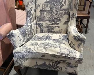 Wing Back Cair blue white