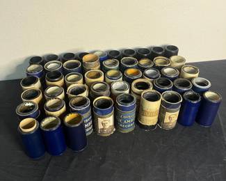 an Edison Phonograph Cylinder Records and blue Amberol