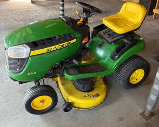 3 John Deere E110 RideOn Lawn Tractor with 19 HP Engine