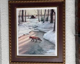 ar Pat McManus Red Fox Signed Limited Edition Canvas Print