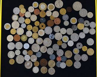bb Large Mixed World Coin Collection 100 Coins from Europe, Asia, Australia the Americas