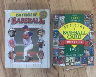 bb Vintage Baseball Reference Book Lot 150 Years of Baseball 1991 Baseball Card Price Guide