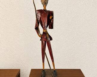 ar Handcrafted Mexican Papel Mch Don Quixote Figurine