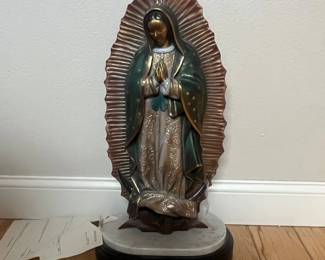 1 Austin Weishel Guadalupe Bronze Sculpture Our Lady of Guadalupe
