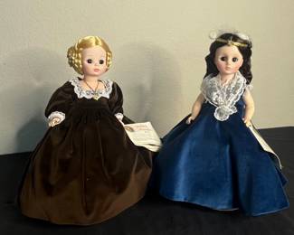 k Madame Alexander First Ladies of the United States Series II Porcelain Dolls Set Jane Pierce Angelica Van Buren