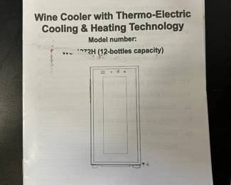 #134 Spt Wine cooler with Thermo Electric cooling and heaing teck 12 bottle $150.00