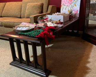 #029 table Lvng Rm Wood coffee table 20x60x15 $65.00
