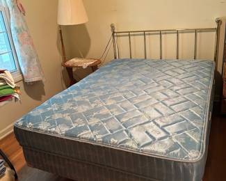 #016 Brass Headboard w/full Size Mattress $75.00