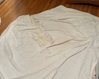 #129 Chenille Bed Spread Full Size (as is holes) $20.00