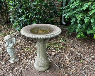 #136 Concret bird bath $65.00