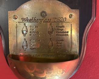 #127 Weather Glass with Bronze Base $30.00