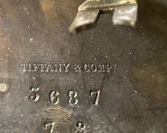 #049 Tiffany&Comp wind up (w-key) clock model 5687 vintage as-is $750.00