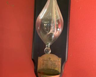 #127 Weather Glass with Bronze Base $30.00