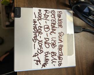 #132 Pioneer External Blu-Ray/CD/DVD Burner BDR-X05S $75.00