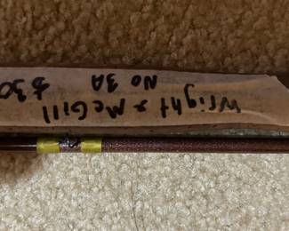 #092 Wright & McGill bamboo fly fishing pole $30.00