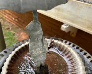 #122 Metal Birdbath 43" $35.00