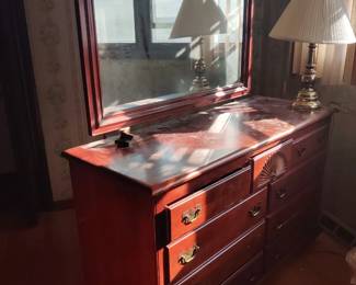 Vintage dresser and mirror