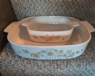 CorningWare "Floral Bouquet" pattern 1971-1974