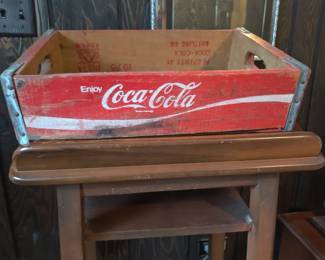 Coca cola wooden crate