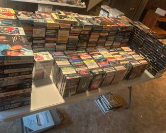 VHS cassettes 