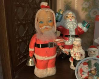 Vintage 1950's wind up Santa