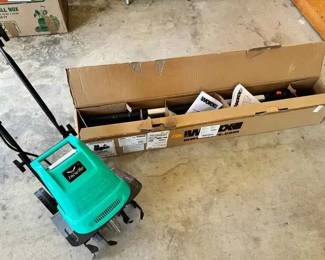 SM138WORX Cordless Hedge Trimmer And IncwBo Electric Garden Tiller