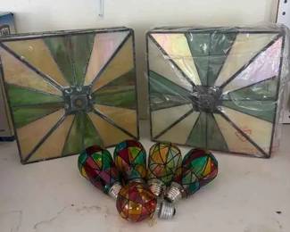 SM146vintage Tiffany Style ceiling lights  light Bulbs
