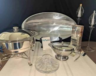 SM239Silver Plate Collection, Nambe, Sabatini Vase  More