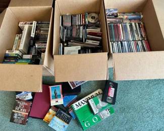 SM180Mystery CD And VHS Lot