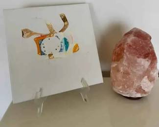 SM269Salt Lamp And Art