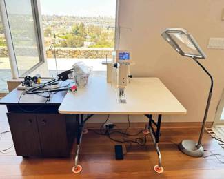 SM293HQ Sweet Sixteen Longer Quilting Machine And Storage