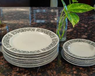 1950s Ekco Eterna Corsair Trim (#1301) Platinum Trimmed China