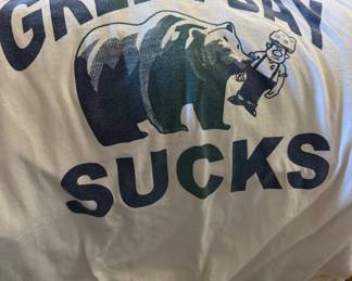 The Back of the TEE SHIRT I cannot put online. You will have to come and see for yourself!