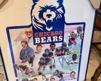 Chicago Bears Commemorative Team History Print Poster