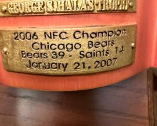 Chicago Bears 2006 NFC Champions. Knick Knack