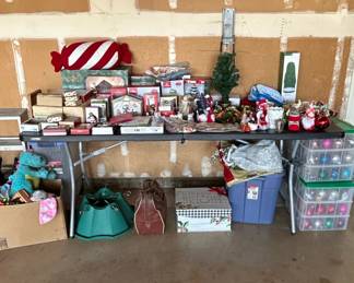 Assorted Holiday Decor and Christmas Ornament Lot