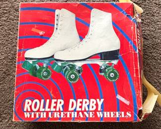Vintage Roller Derby Roller Star Quad Skates with Urethane Wheels