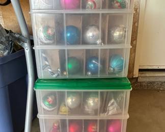 Collection of Assorted Vintage Glass Christmas Ornaments