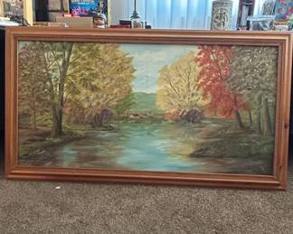 Maxine Sheppard Signed Landscape Oil Painting