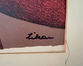 Gustav Likan Warming Up Lithograph third image