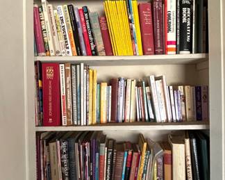 Assorted Household Estate Lot Books, Jars, and Tackle Box