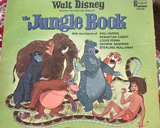 Story and Songs of The Jungle Book 12-inch vinyl LP and illustrated book