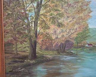 Maxine Sheppard Signed Landscape Oil Painting second image