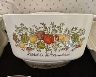 Corning Ware AB Quart Casserole Dish Spice O Life Pattern third image