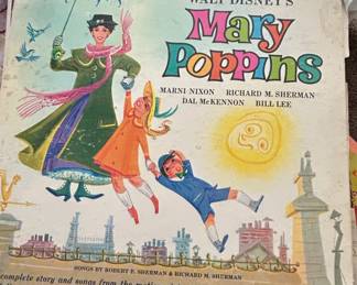 1964 LP gatefold album and storybook titled The Story and Songs from Walt Disney's Mary Poppins