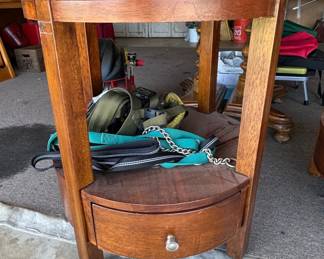 Vintage Bassett Round Drum Nightstands second image