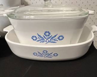 Vintage Corning Ware Blue Cornflower AB Casserole Dish second image