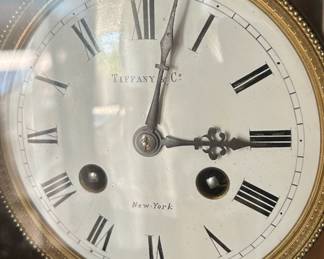 Tiffany  Co. Retained French Crystal Regulator Clock second image
