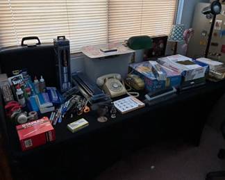 Estate Sale Office  Desk Assortment